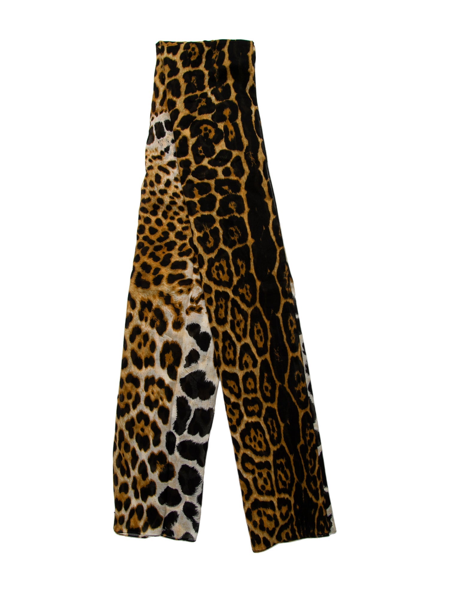 Yves Saint Laurent Rive Gauche Animal Print Scarf