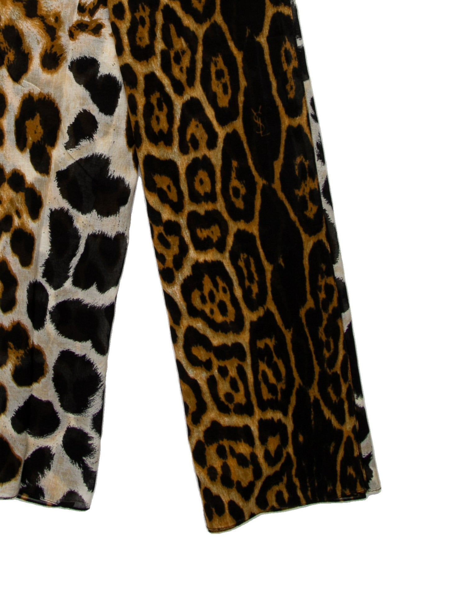 Yves Saint Laurent Rive Gauche Animal Print Scarf