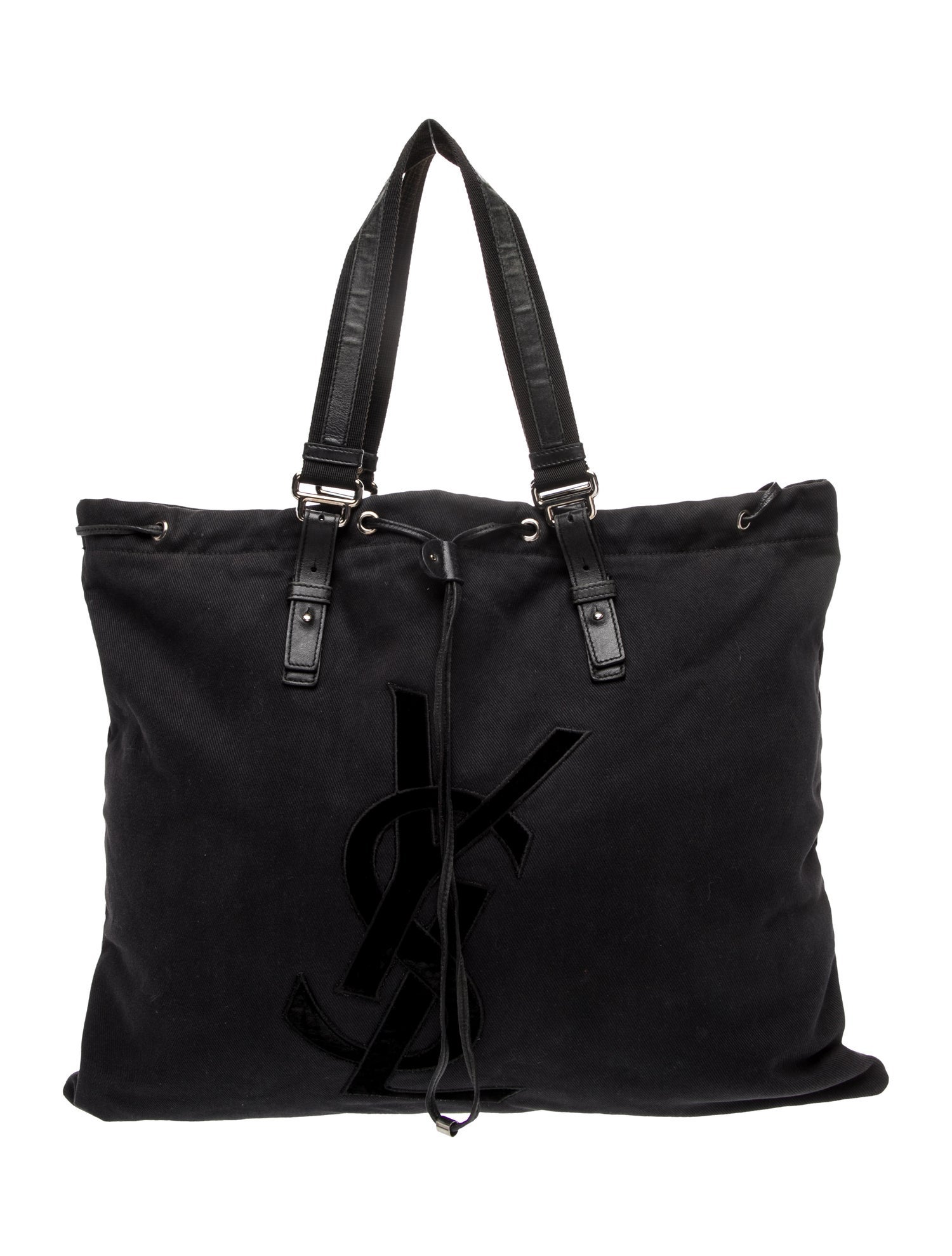 Yves Saint Laurent Rive Gauche Canvas Tote Vintage