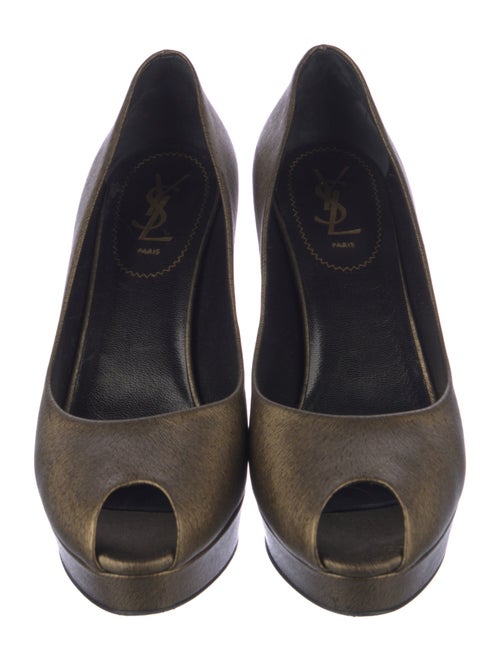 Yves Saint Laurent Rive Gauche Leather Pumps