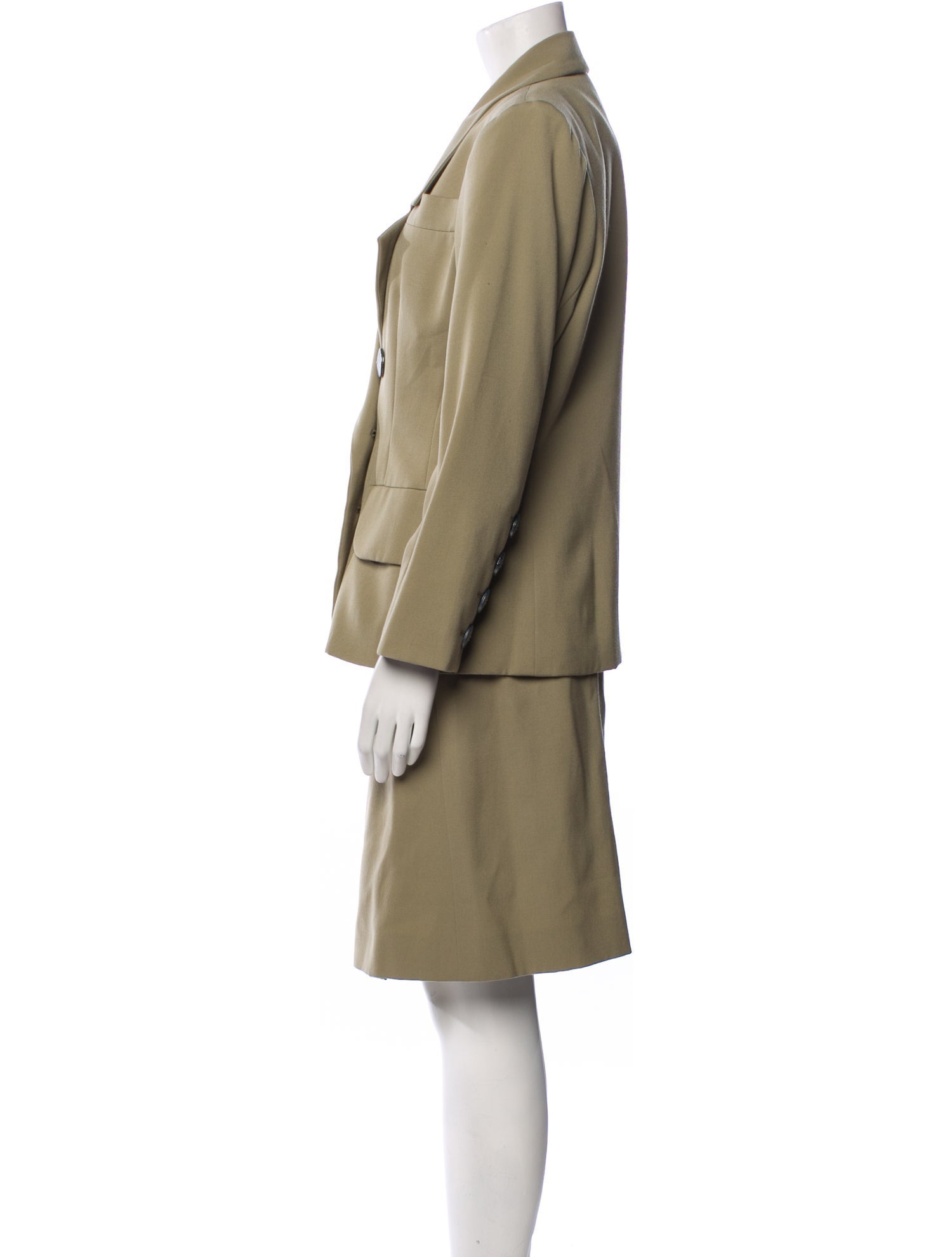 Yves Saint Laurent Rive Gauche Vintage 1990 Skirt Suit