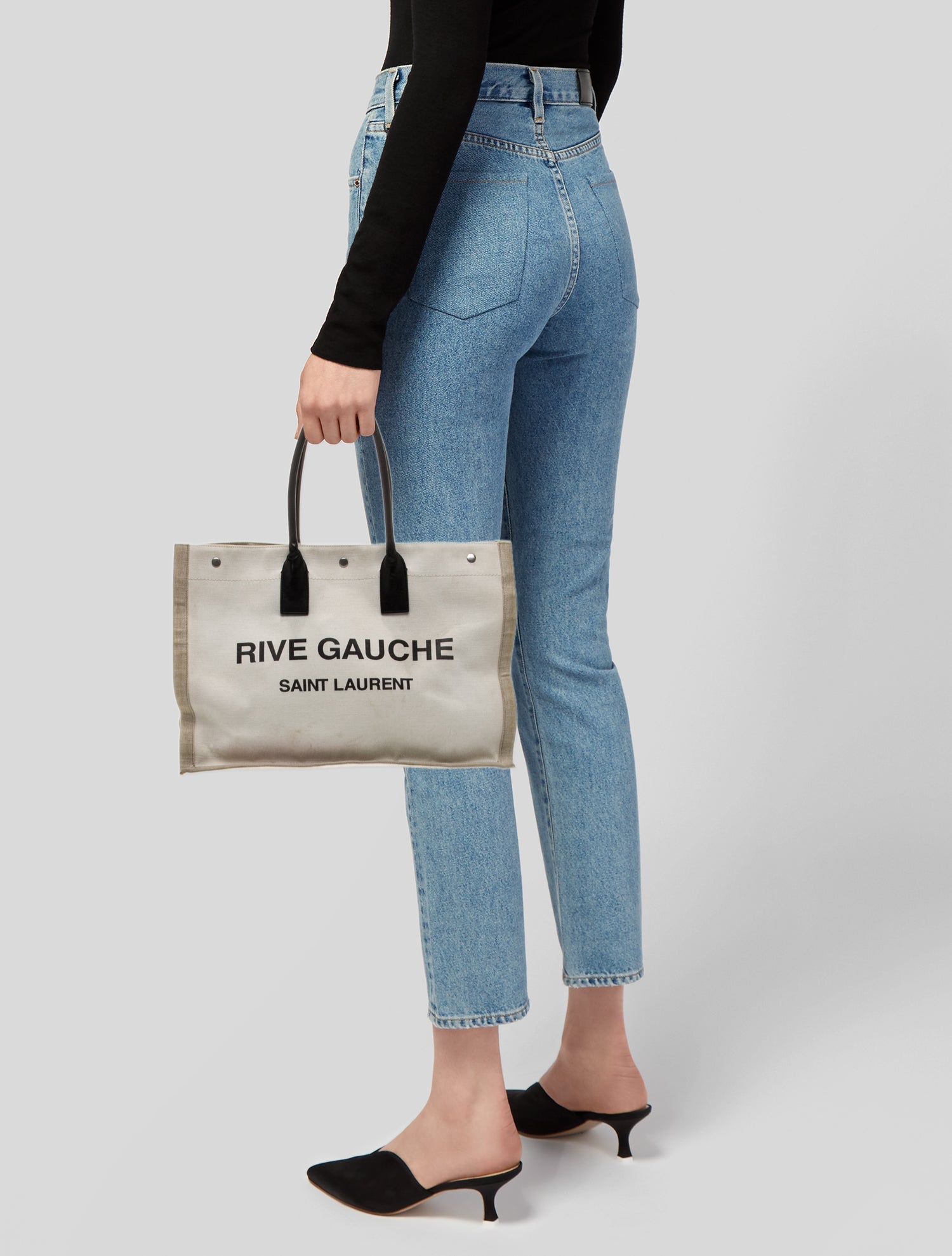 Saint Laurent Canvas RIVE GAUCHE TOTE Vintage
