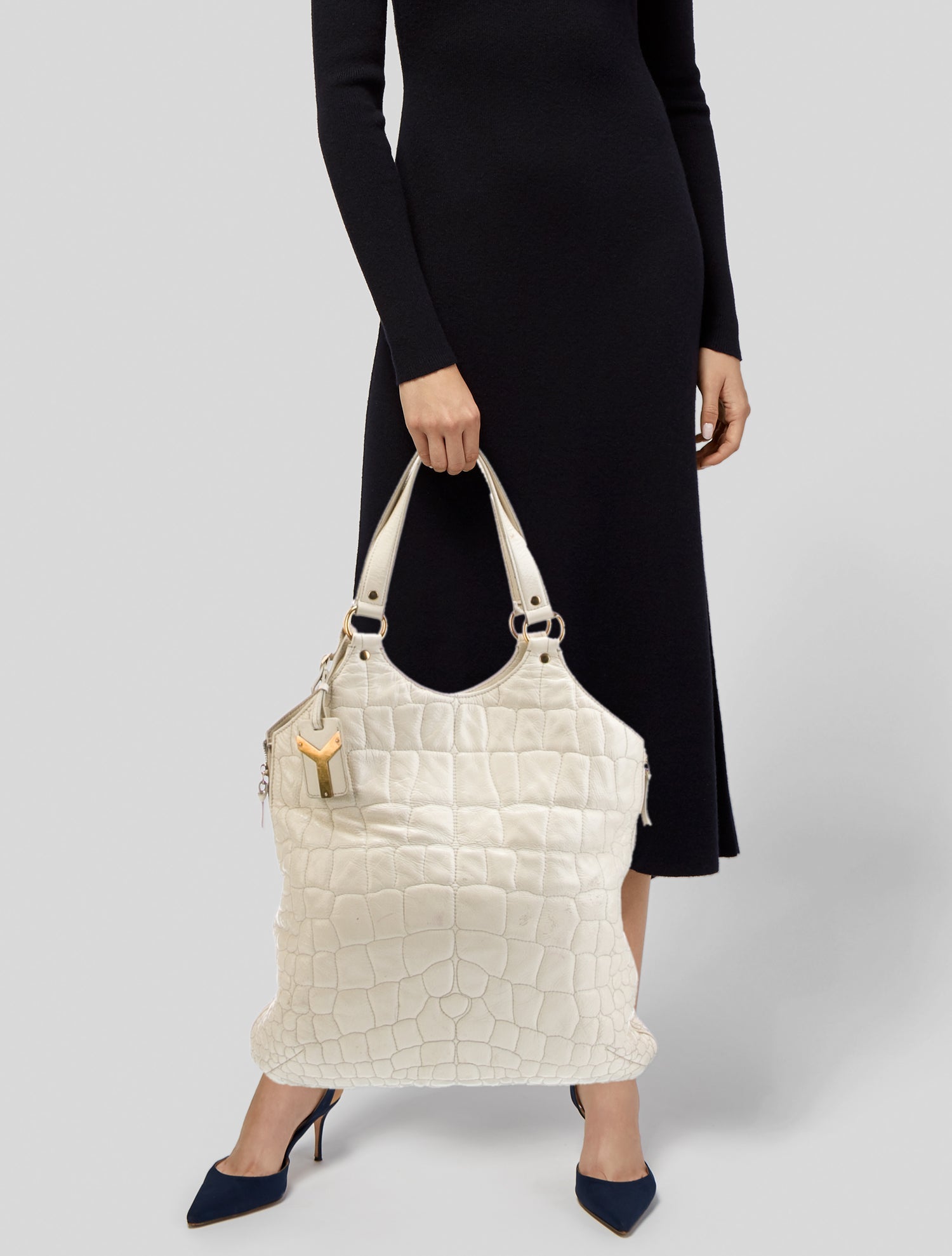 Yves Saint Laurent Rive Gauche Leather Hobo