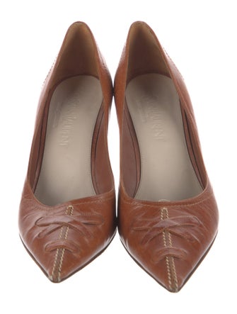 Yves Saint Laurent Rive Gauche Leather Pumps