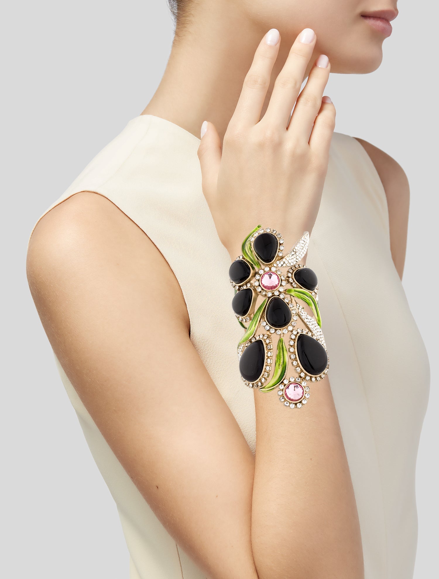 Yves Saint Laurent Rive Gauche x Tom Ford Orchid Cuff Bracelet