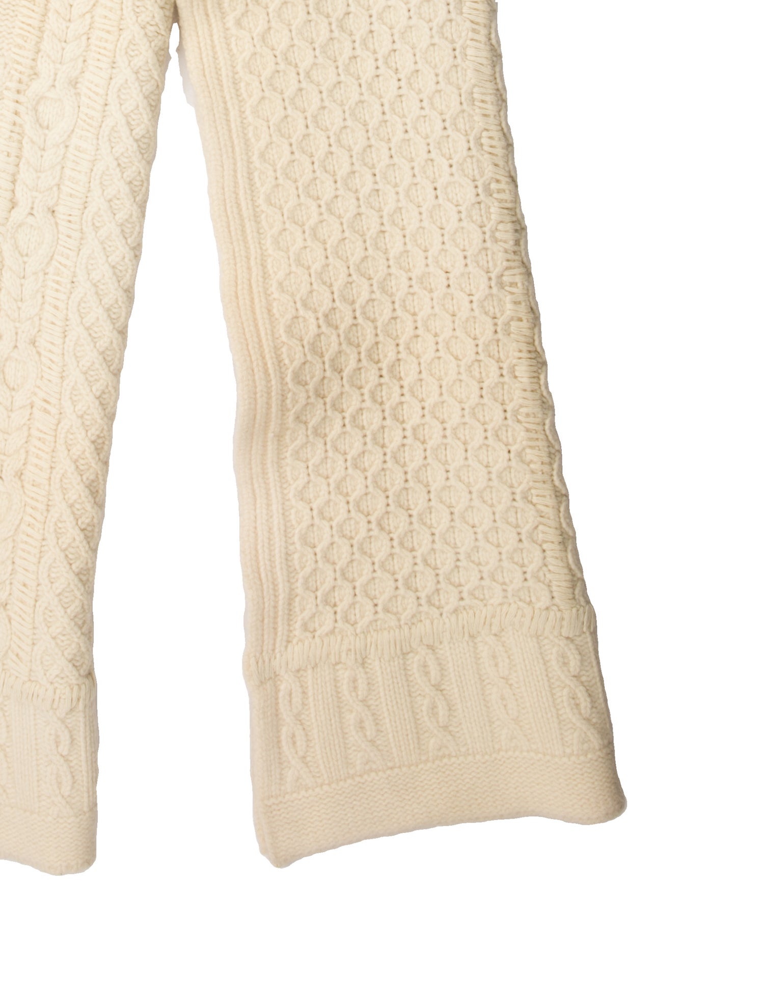 Yves Saint Laurent Rive Gauche Wool Floral Print Scarf