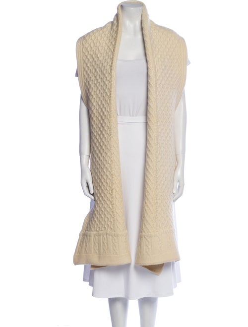 Yves Saint Laurent Rive Gauche Wool Floral Print Scarf