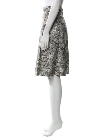 Yves Saint Laurent Rive Gauche Silk Knee-Length Skirt