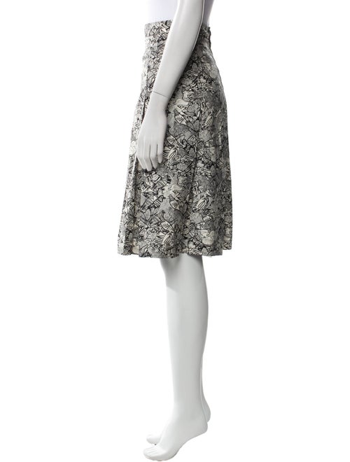 Yves Saint Laurent Rive Gauche Silk Knee-Length Skirt