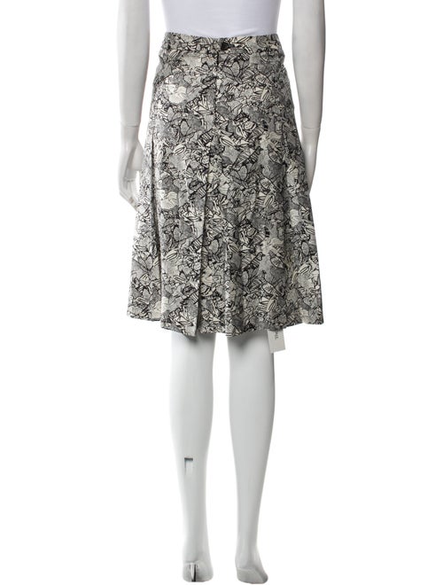 Yves Saint Laurent Rive Gauche Silk Knee-Length Skirt