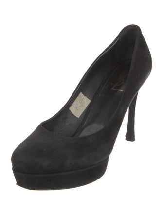 Yves Saint Laurent Rive Gauche Suede Pumps