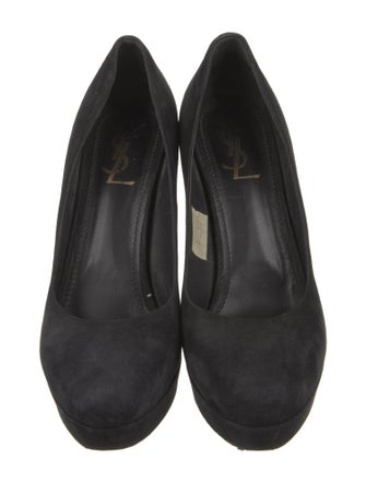 Yves Saint Laurent Rive Gauche Suede Pumps