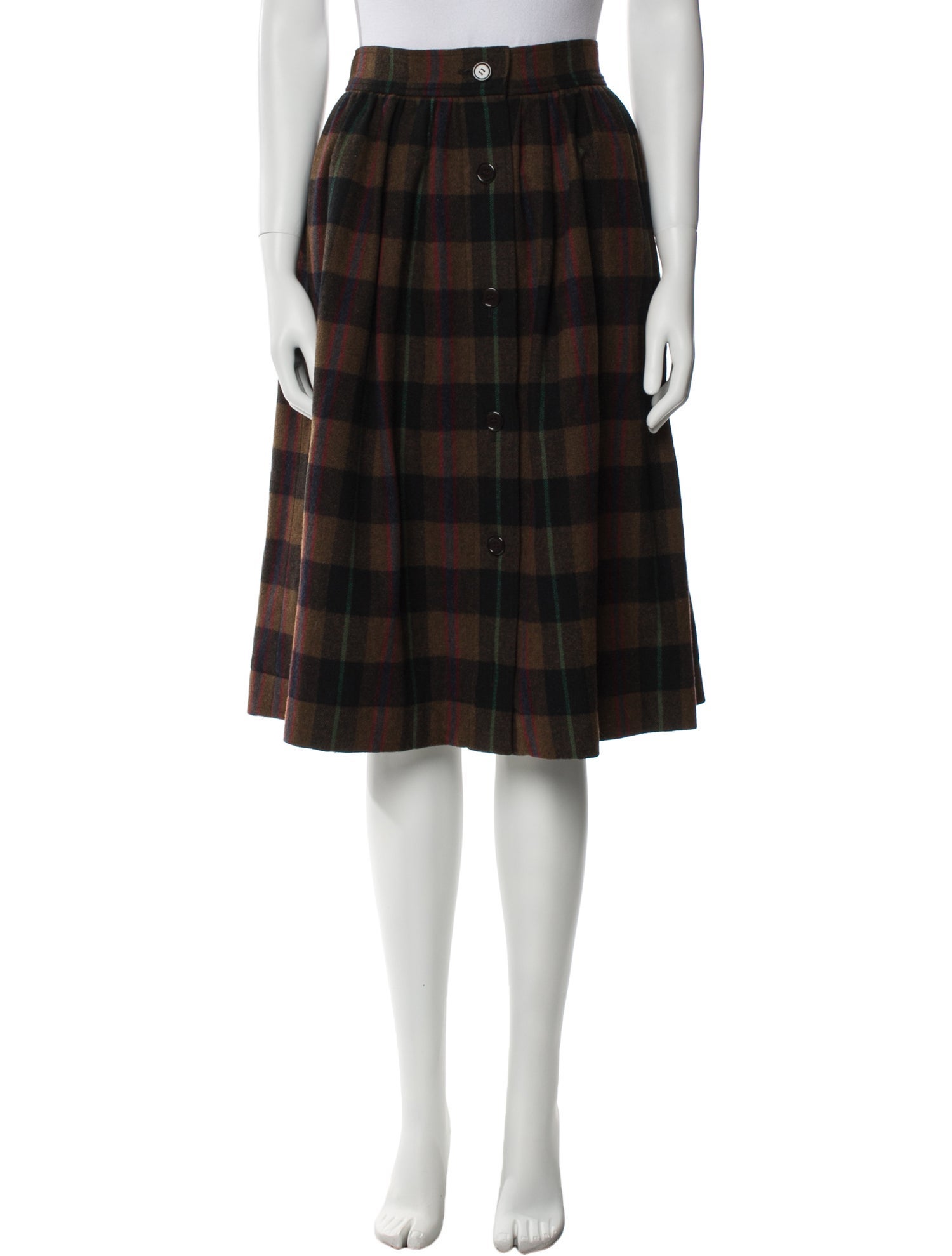 Yves Saint Laurent Rive Gauche Vintage Knee-Length Skirt