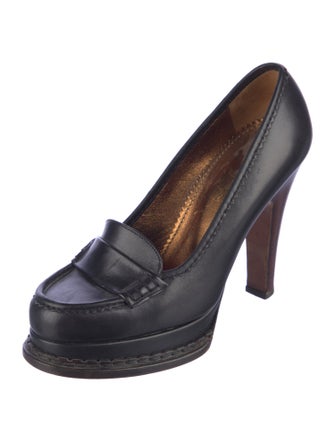 Yves Saint Laurent Rive Gauche Leather Pumps
