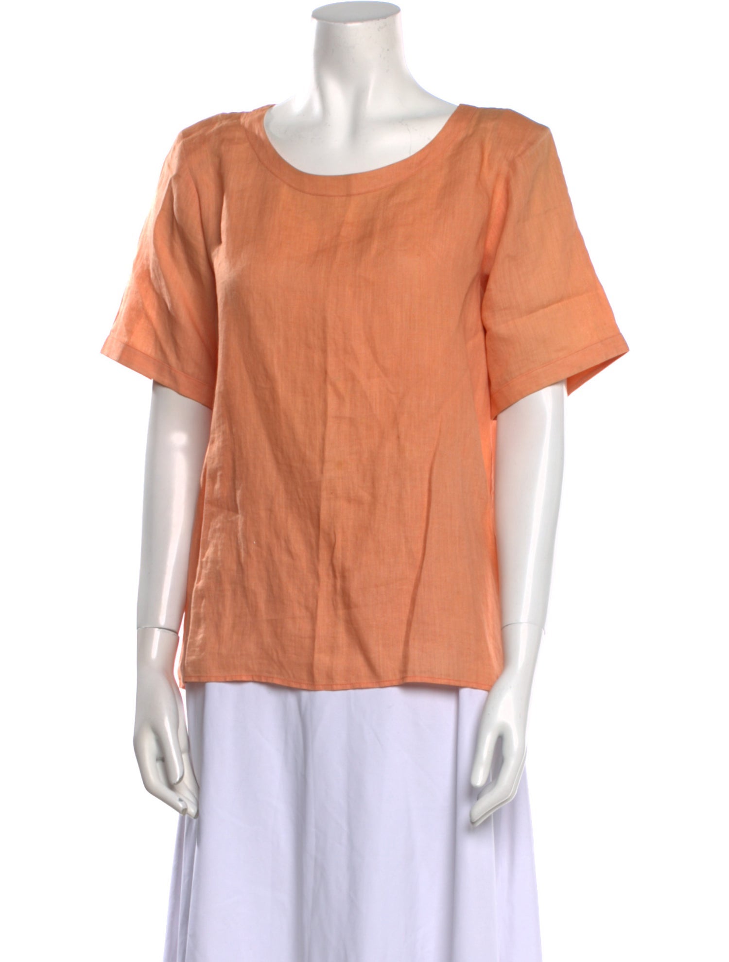 Yves Saint Laurent Rive Gauche Scoop Neck Short Sleeve T-Shirt