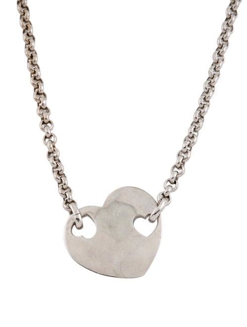 Yves Saint Laurent Rive Gauche Heart Pendant Necklace