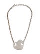 Yves Saint Laurent Rive Gauche Heart Pendant Necklace
