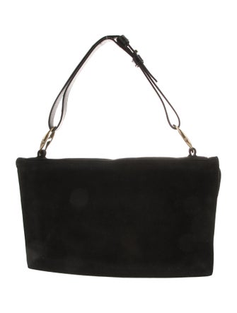 Yves Saint Laurent Rive Gauche Suede Shoulder Bag