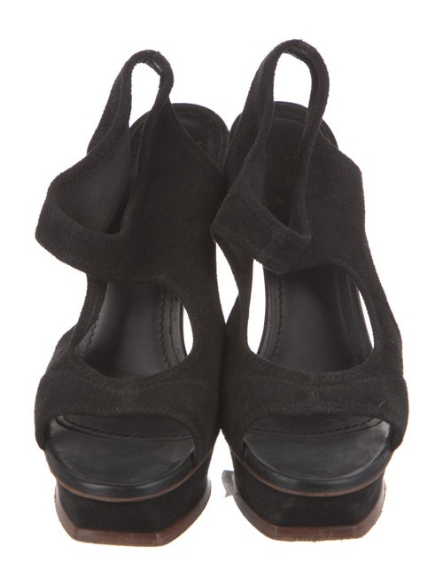 Yves Saint Laurent Rive Gauche Suede Slingback Pumps