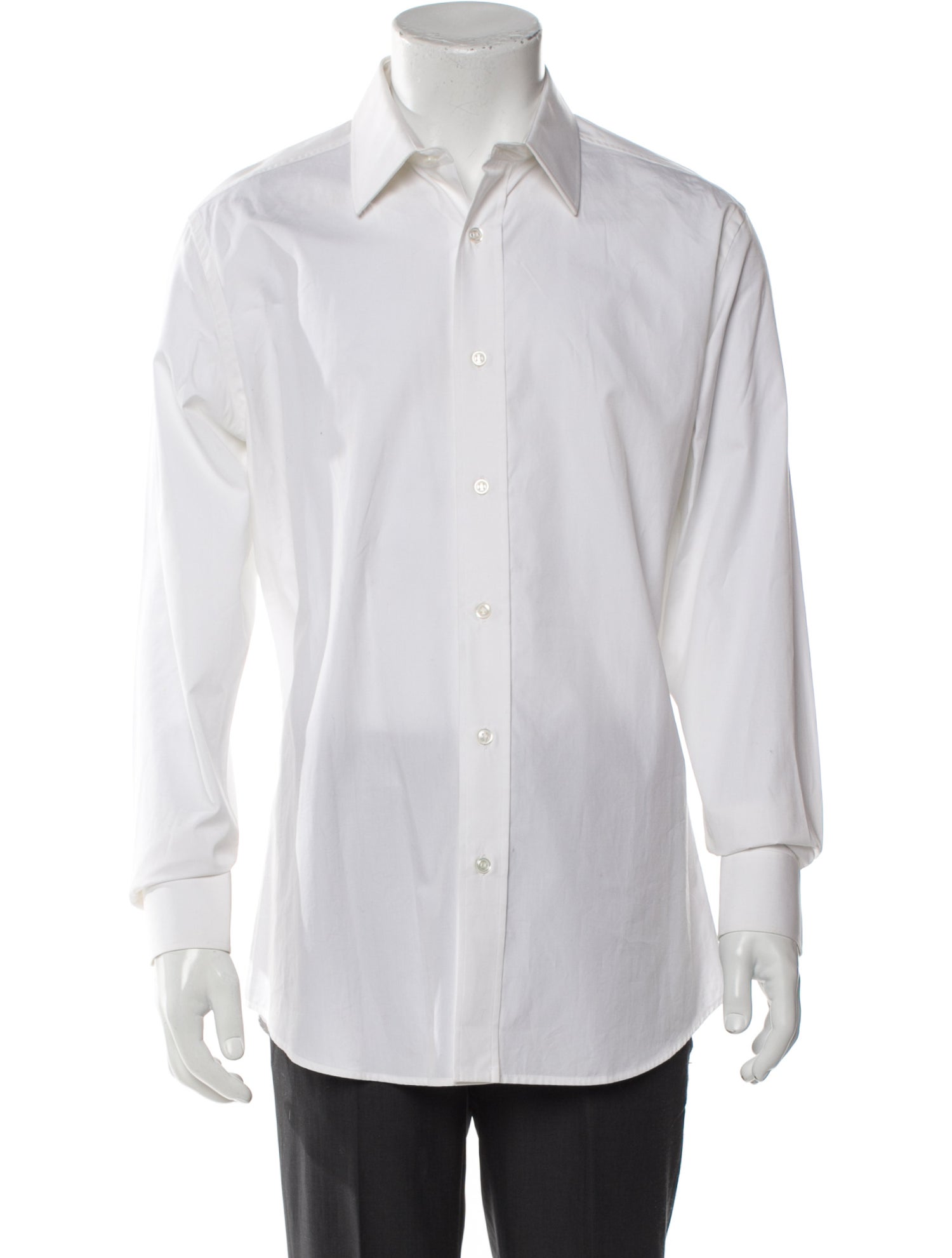 Yves Saint Laurent Rive Gauche Long Sleeve Dress Shirt