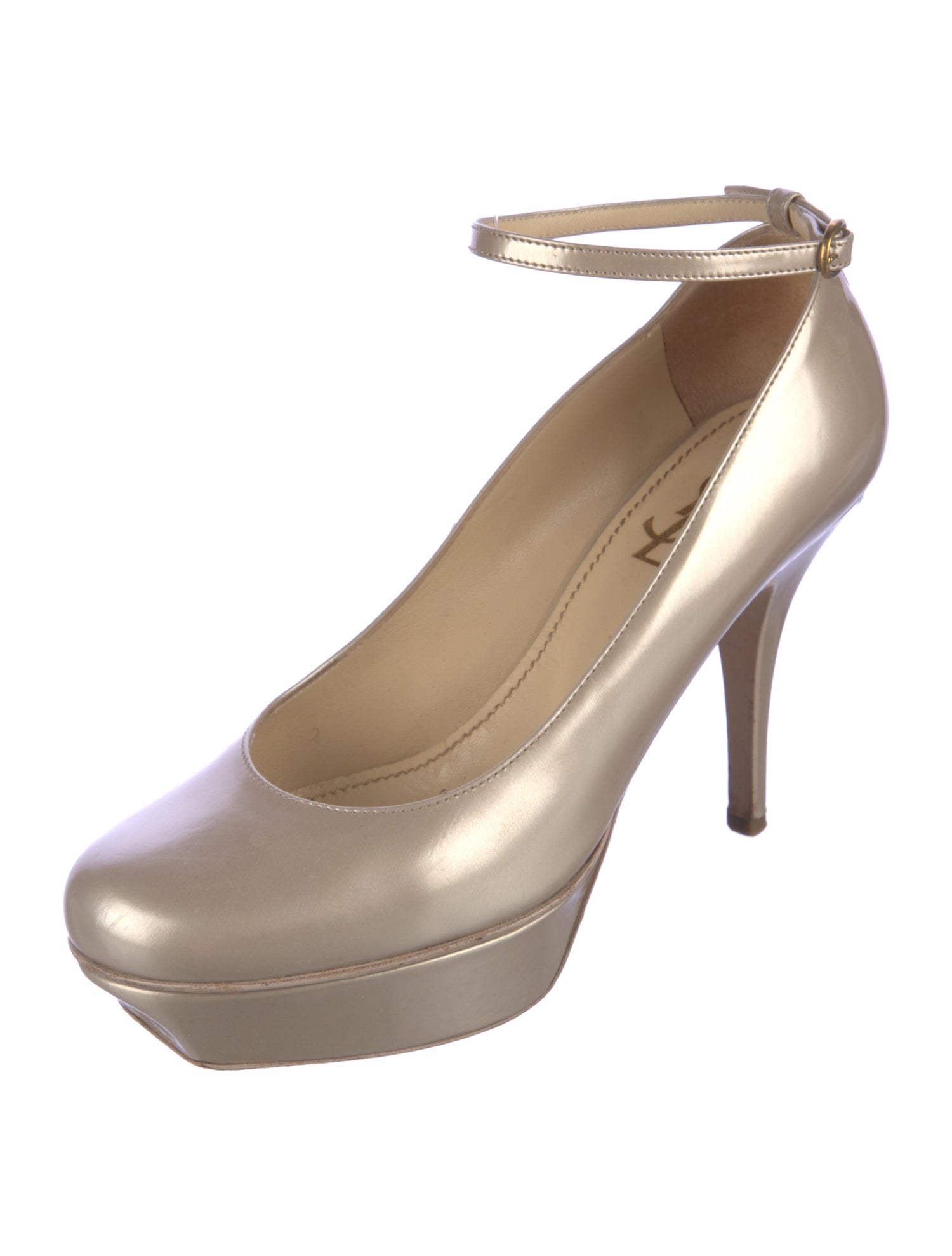 Yves Saint Laurent Rive Gauche Patent Leather Pumps