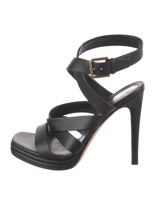 Yves Saint Laurent Rive Gauche Leather Sandals