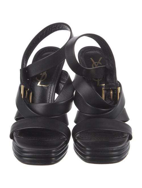 Yves Saint Laurent Rive Gauche Leather Sandals
