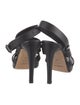 Yves Saint Laurent Rive Gauche Leather Sandals
