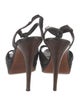 Yves Saint Laurent Rive Gauche Leather T-Strap Sandals