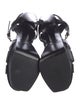 Yves Saint Laurent Rive Gauche Leather T-Strap Sandals