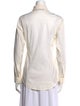 Yves Saint Laurent Rive Gauche Long Sleeve Button-Up Top
