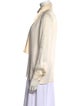 Yves Saint Laurent Rive Gauche Mock Neck Long Sleeve Blouse