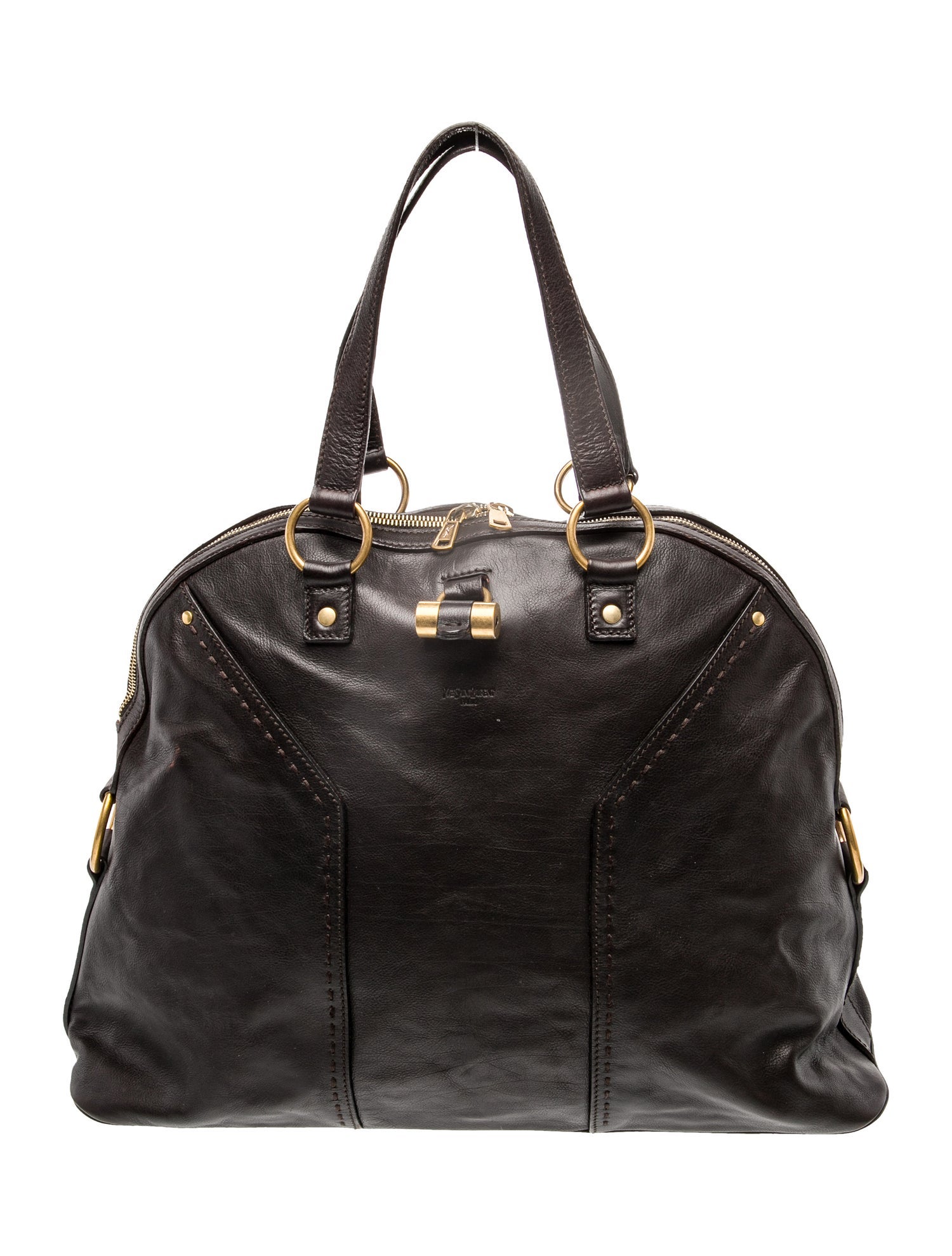 Yves Saint Laurent Leather Top Handle Bag