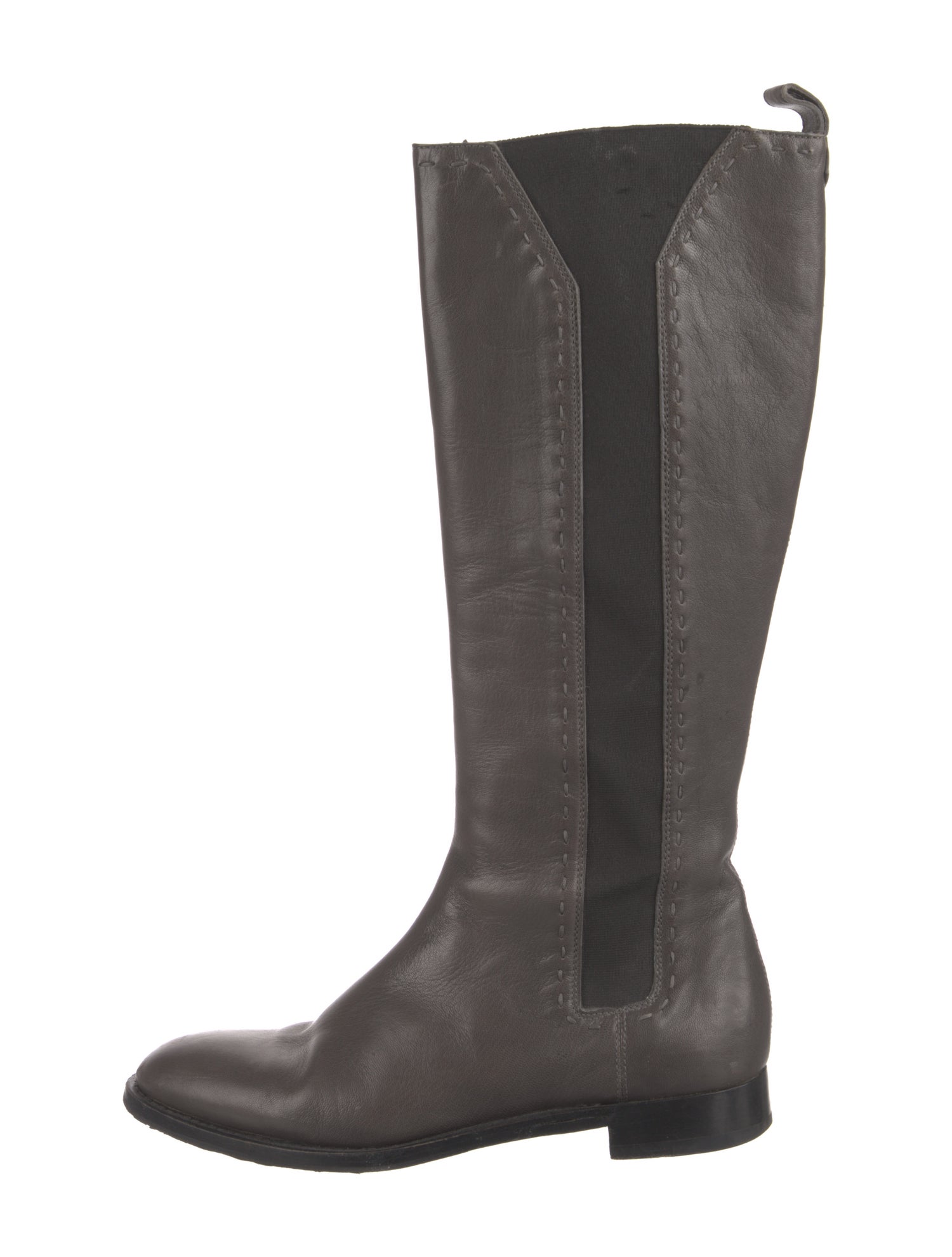 Yves Saint Laurent Rive Gauche Leather Riding Boots