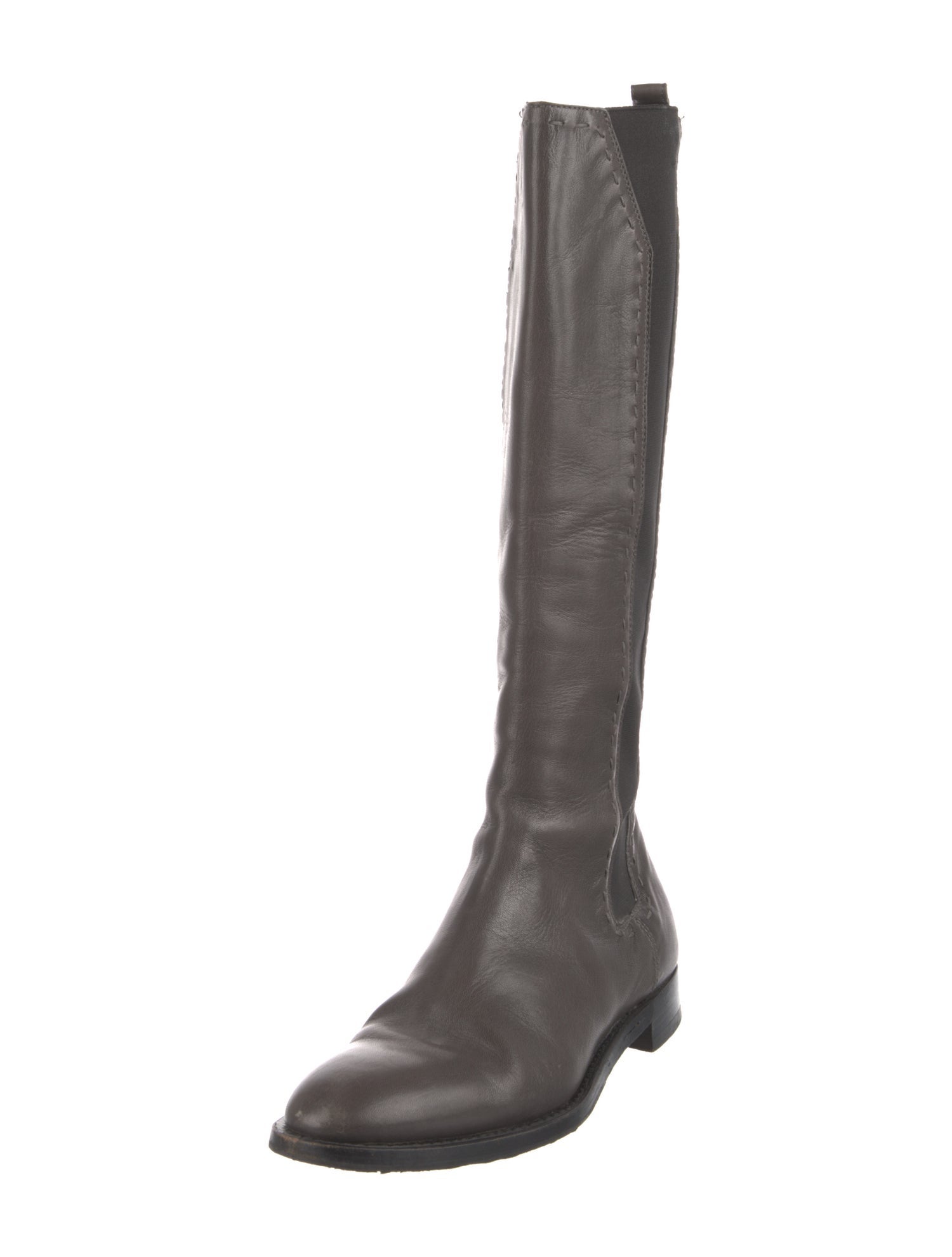 Yves Saint Laurent Rive Gauche Leather Riding Boots