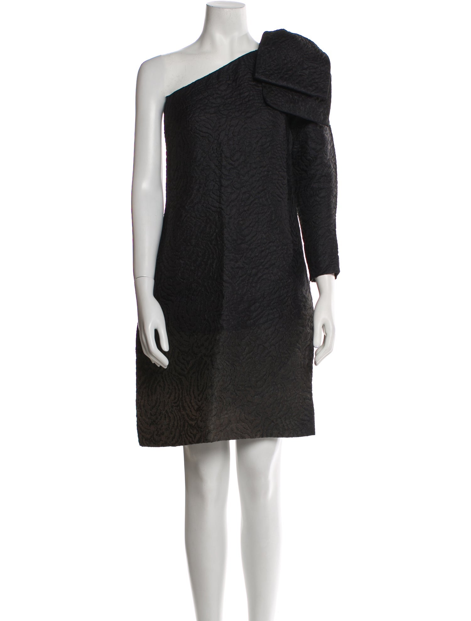 Yves Saint Laurent Rive Gauche One-Shoulder Mini Dress