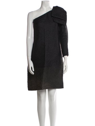 Yves Saint Laurent Rive Gauche One-Shoulder Mini Dress