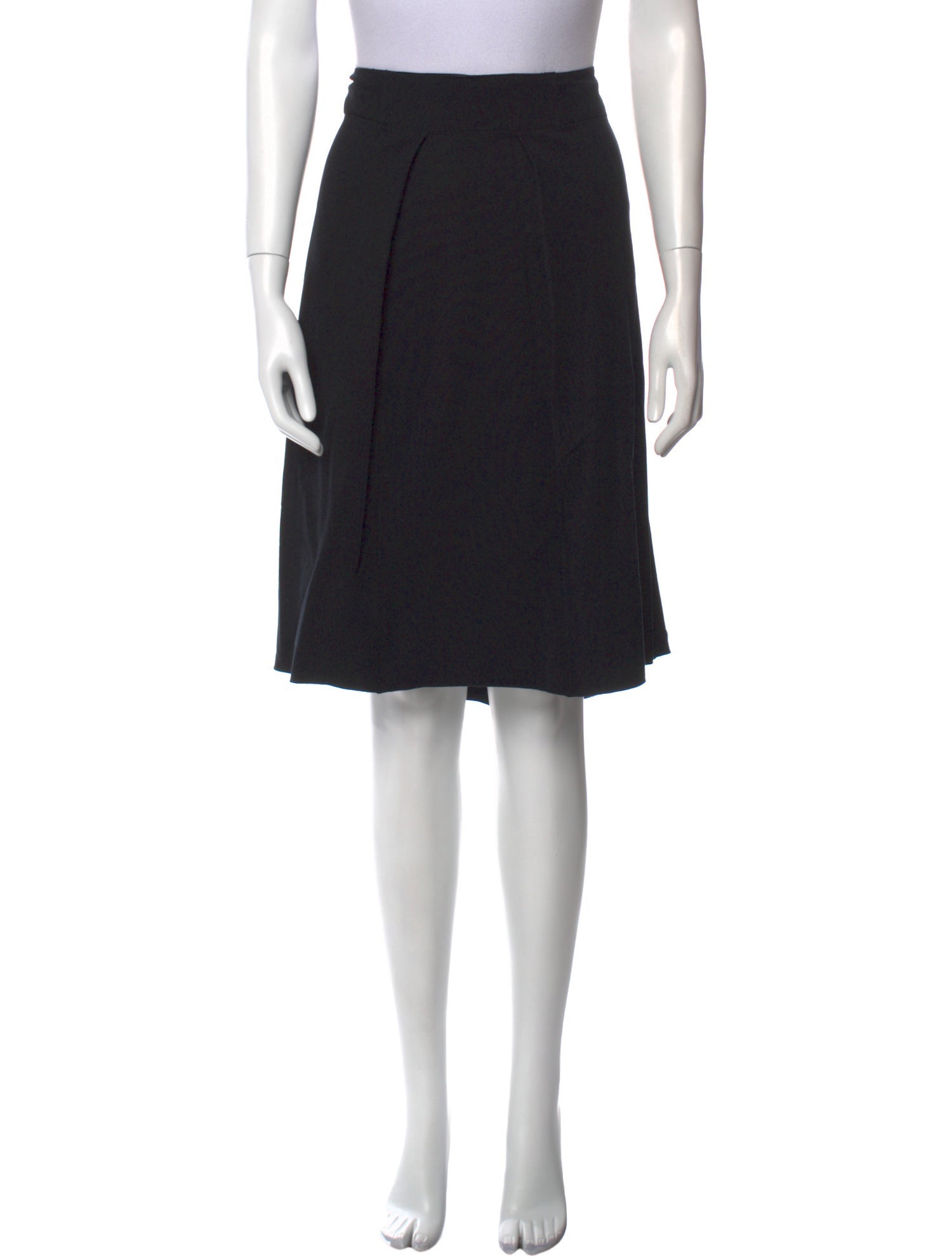 Yves Saint Laurent Rive Gauche Wool Knee-Length Skirt