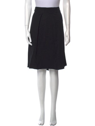 Yves Saint Laurent Rive Gauche Wool Knee-Length Skirt