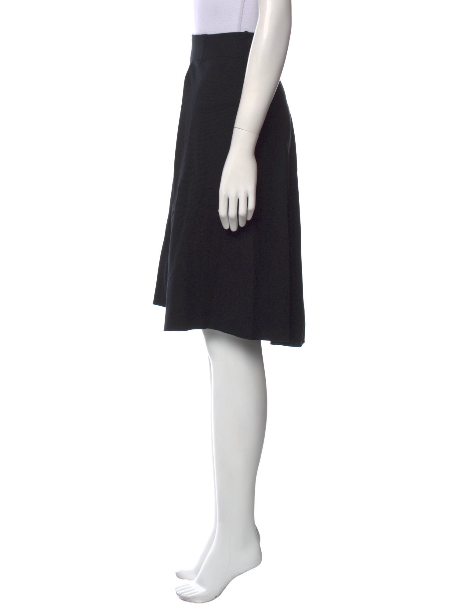 Yves Saint Laurent Rive Gauche Wool Knee-Length Skirt