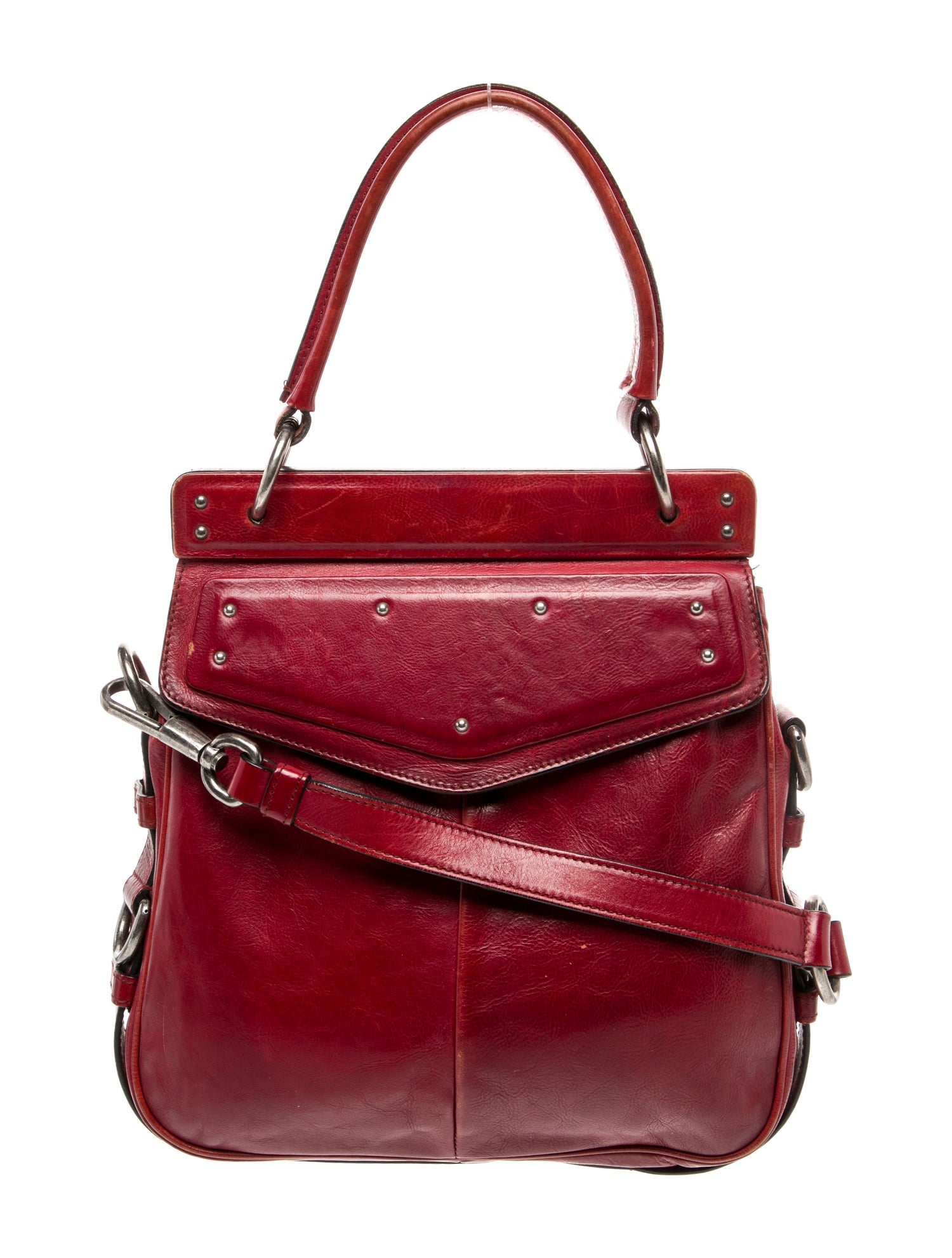 Yves Saint Laurent Rive Gauche Leather Top Handle Bag