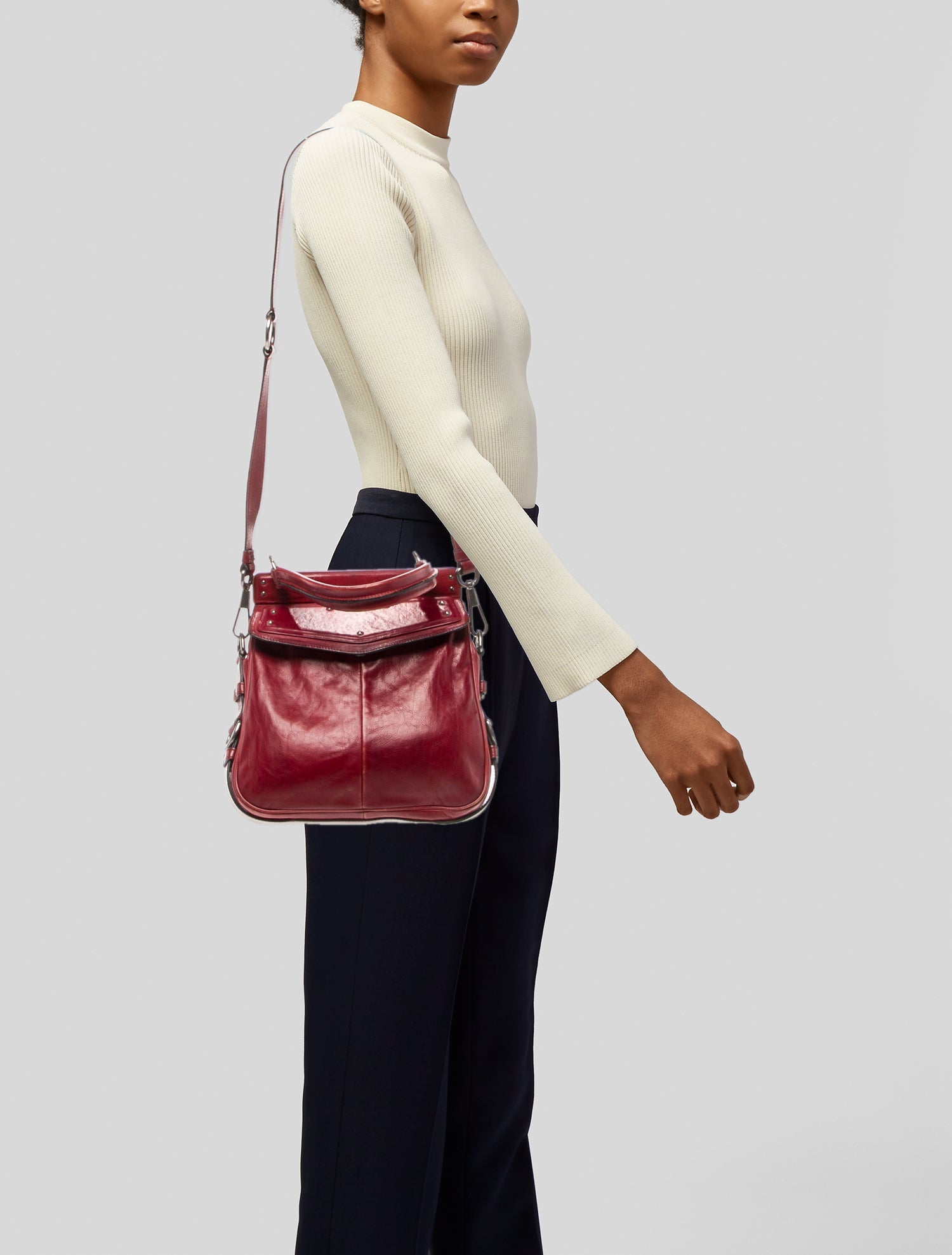 Yves Saint Laurent Rive Gauche Leather Top Handle Bag