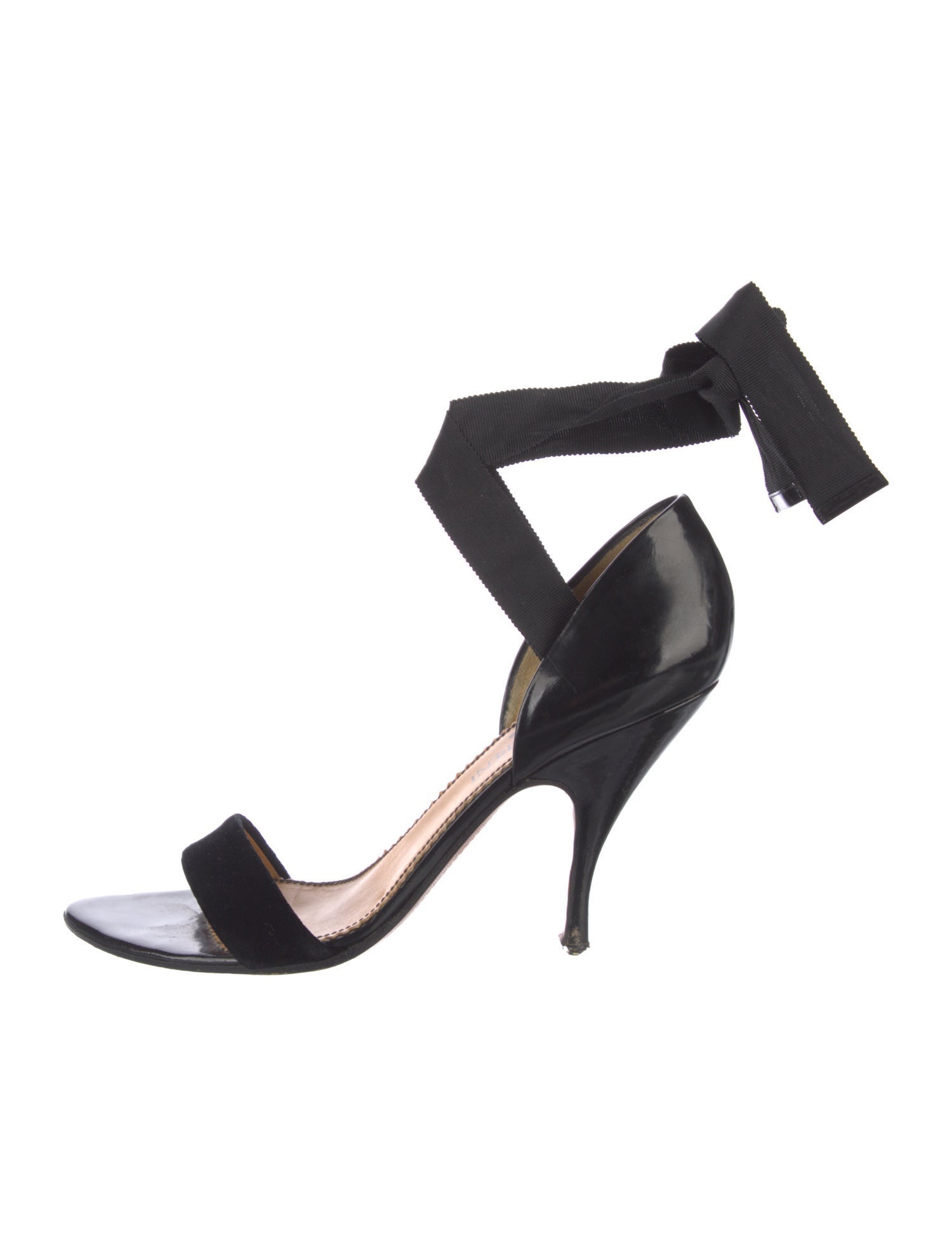 Yves Saint Laurent Rive Gauche Leather D'Orsay Pumps