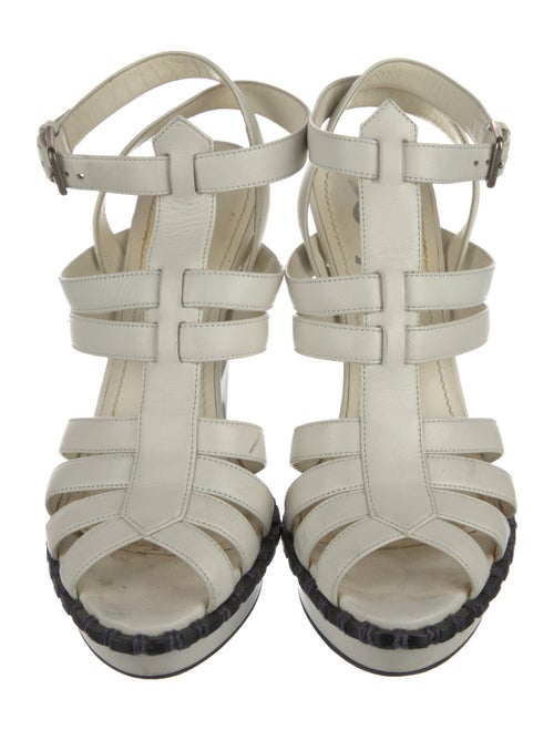 Yves Saint Laurent Rive Gauche Leather T-Strap Pumps