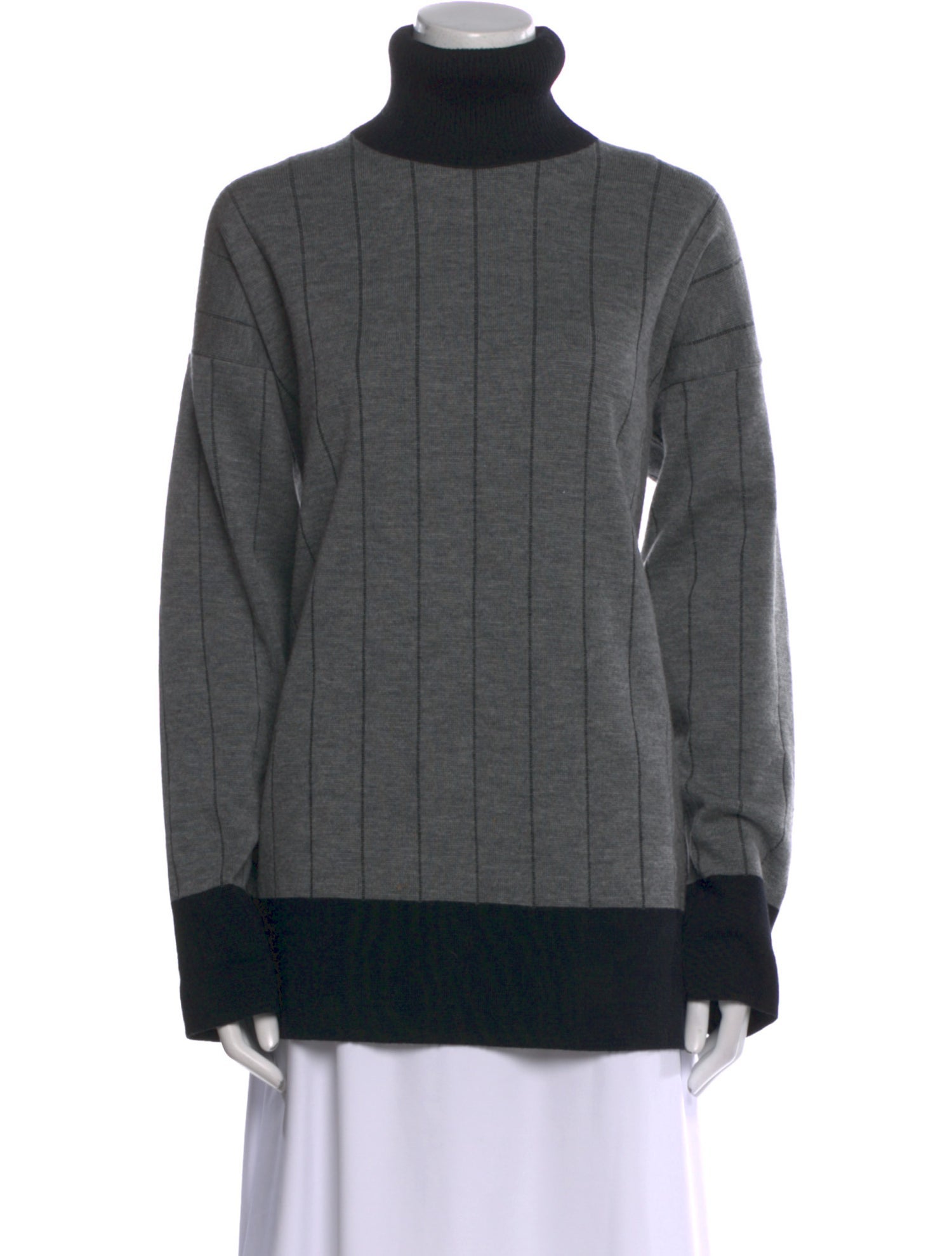 Yves Saint Laurent Rive Gauche Wool Striped Sweater