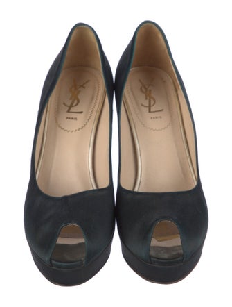 Yves Saint Laurent Rive Gauche Suede Pumps