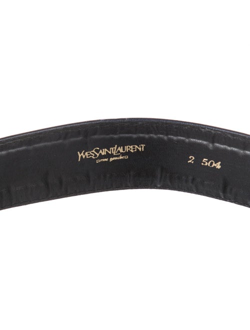 Yves Saint Laurent Rive Gauche Vegetarian Leather Waist Belt
