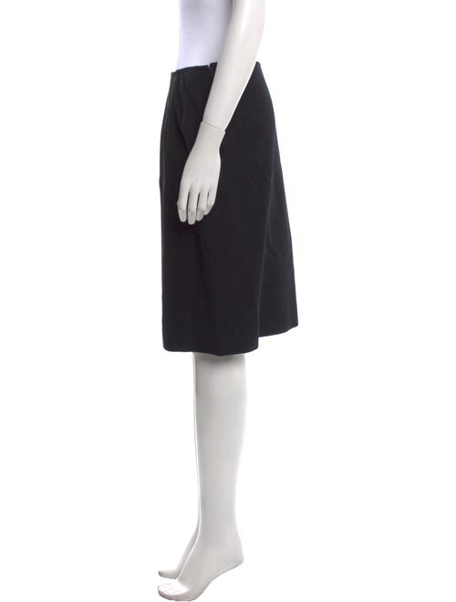 Yves Saint Laurent Rive Gauche Pleated Accents Knee-Length Skirt