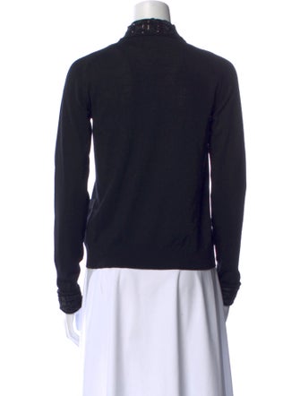 Yves Saint Laurent Rive Gauche Wool V-Neck Sweater