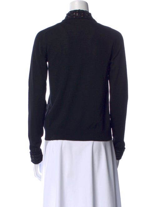 Yves Saint Laurent Rive Gauche Wool V-Neck Sweater